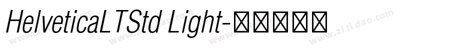 HelveticaLTStd Light字体转换